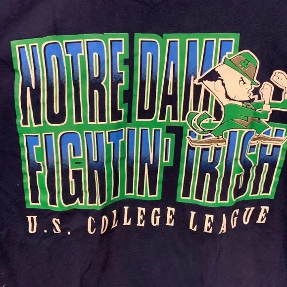Vintage Starter Norte Dame Fighting Irish T-Shirt - Picture 3 of 4